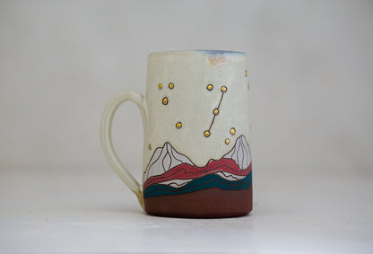 GOLD E Teton Tall mug in Bone