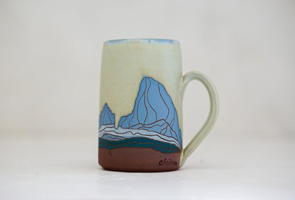 W Teton Tall mug in Bone