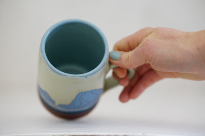 W Teton Tall mug in Bone