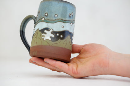 Skylines night mug in Darby and Magic