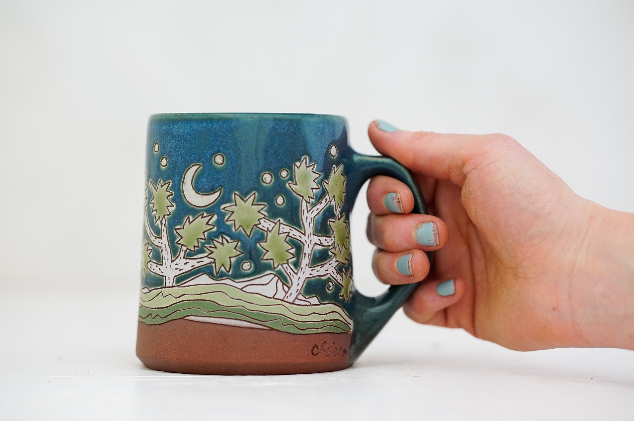 Joshua Tree mug in Huckleberry