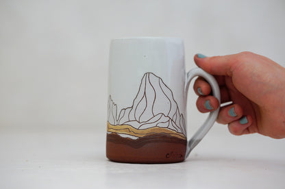 W Teton Tall mug in White