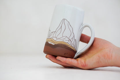 W Teton Tall mug in White