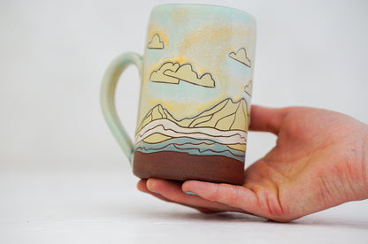 Mtn Tall mug in Ira &amp; Magic