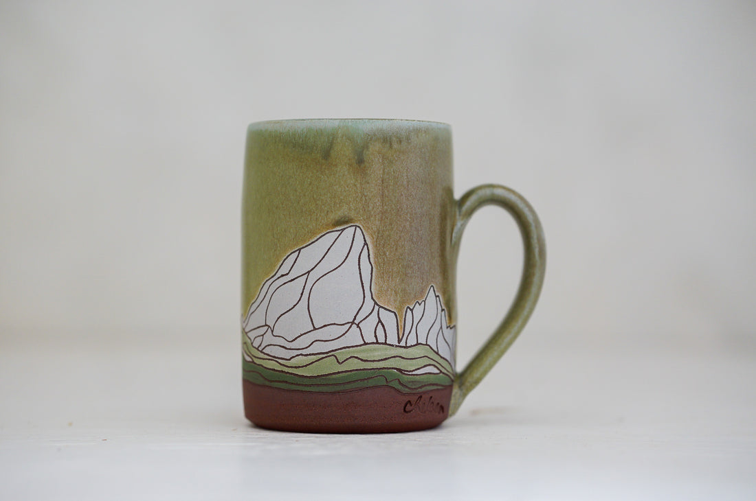E Teton Tall-ish mug in Sage