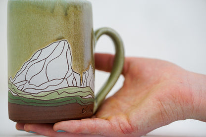 E Teton Tall-ish mug in Sage