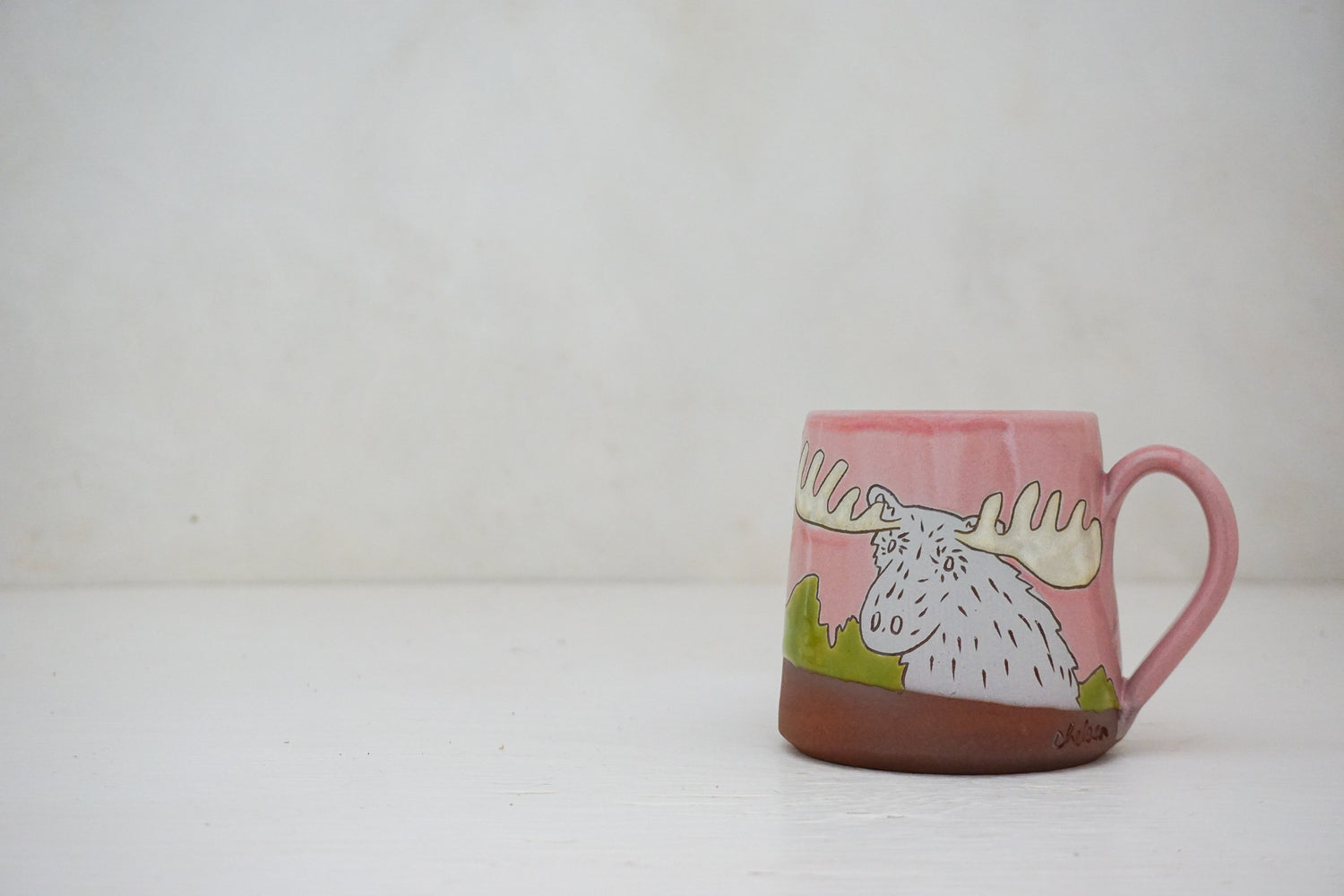 Moose E Teton mug in Pink