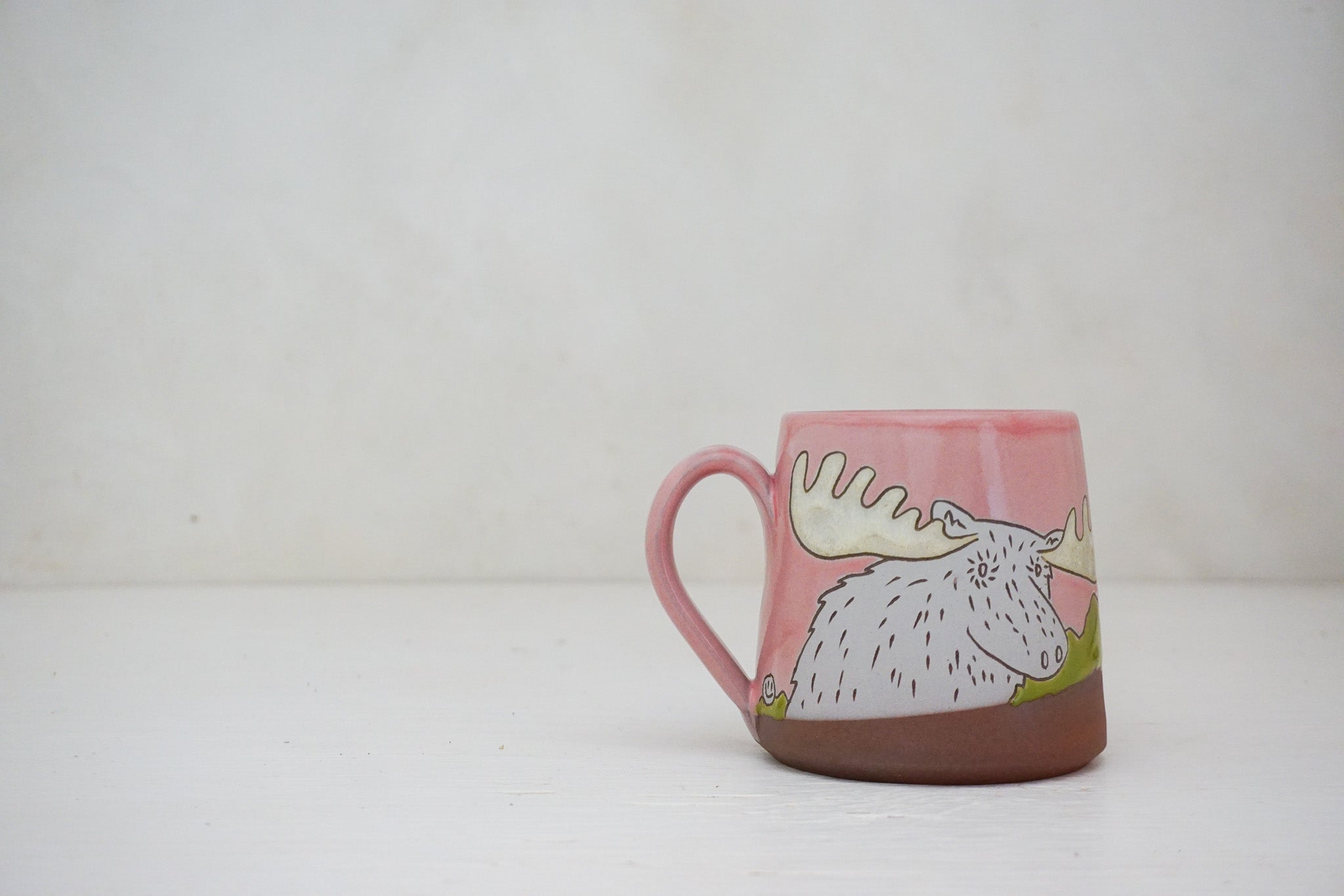 Moose E Teton mug in Pink