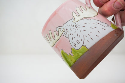 Moose E Teton mug in Pink