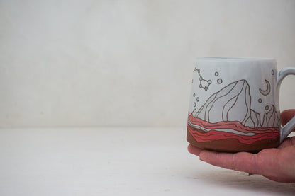 E Teton Dipper Crescent Moon mug in White