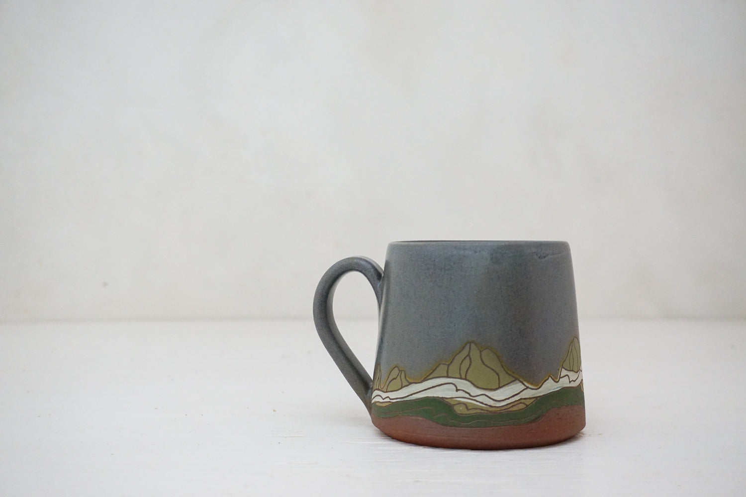 E Teton greens mug in Stone