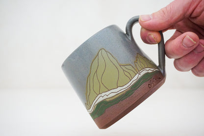 E Teton greens mug in Stone