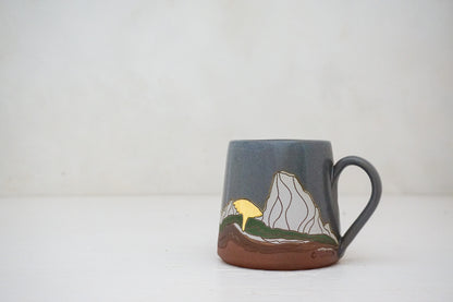 GOLD W Teton mug in Stone