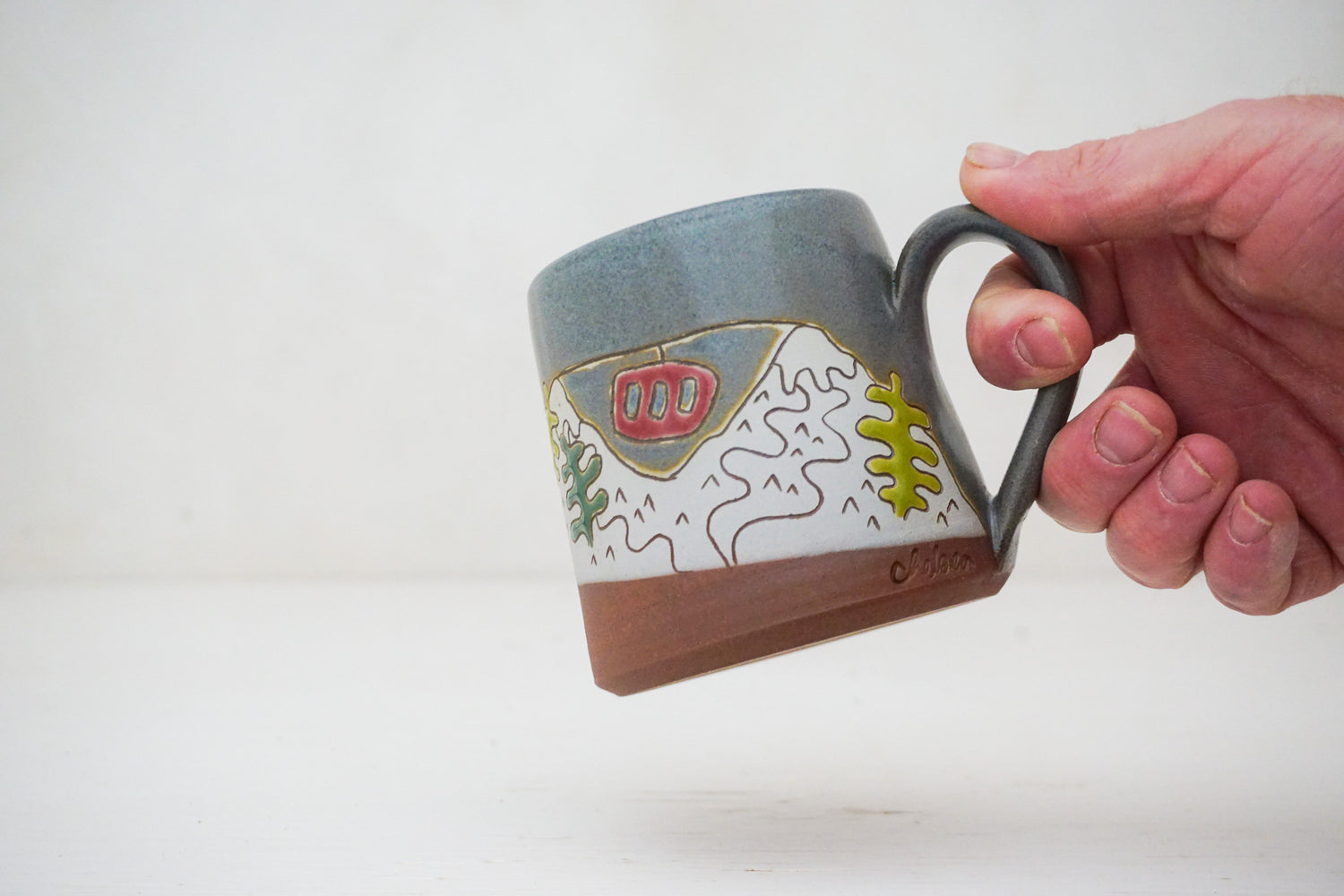 Gondola mug in Stone