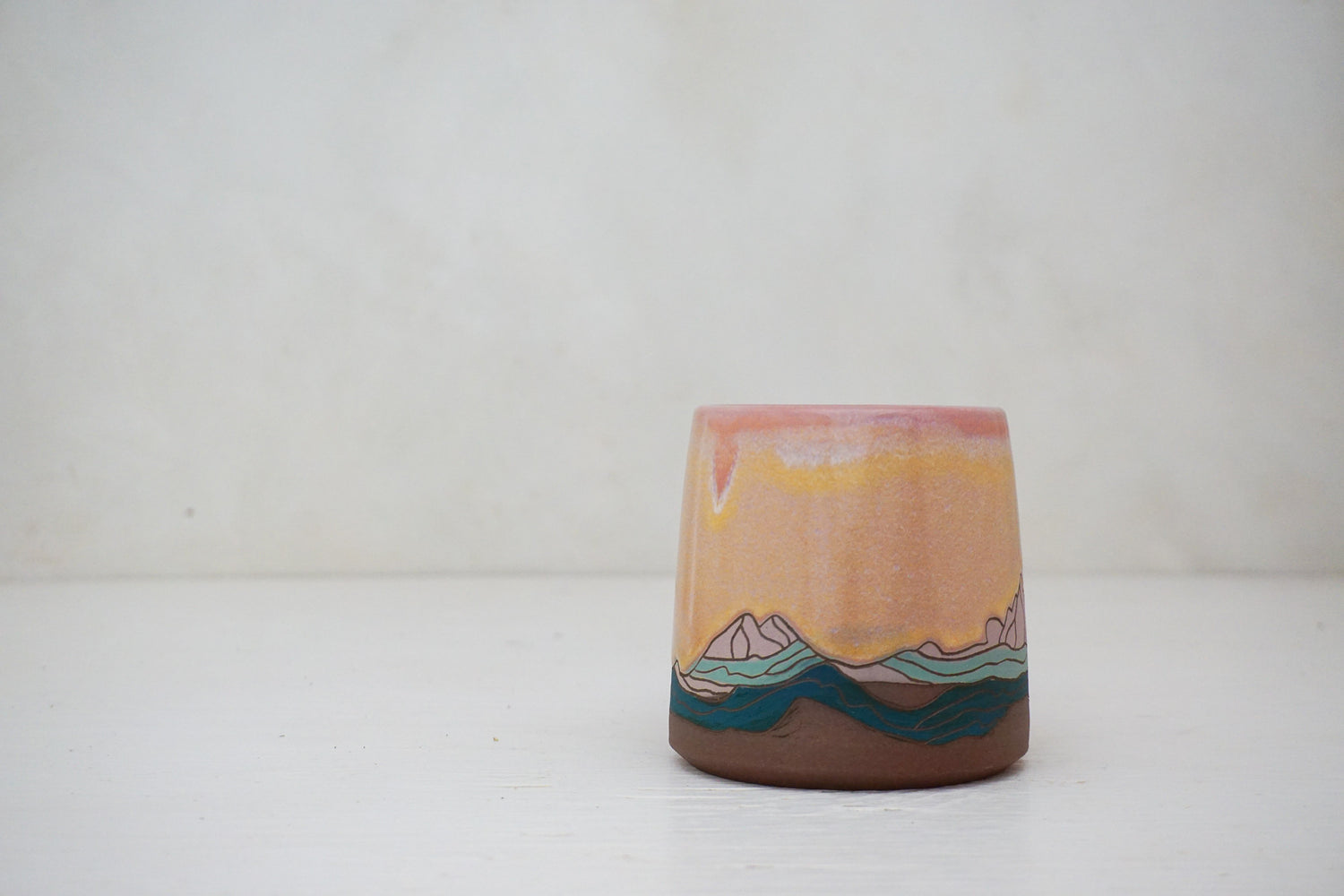 W Teton Sunrise mug in Alpenglow 2