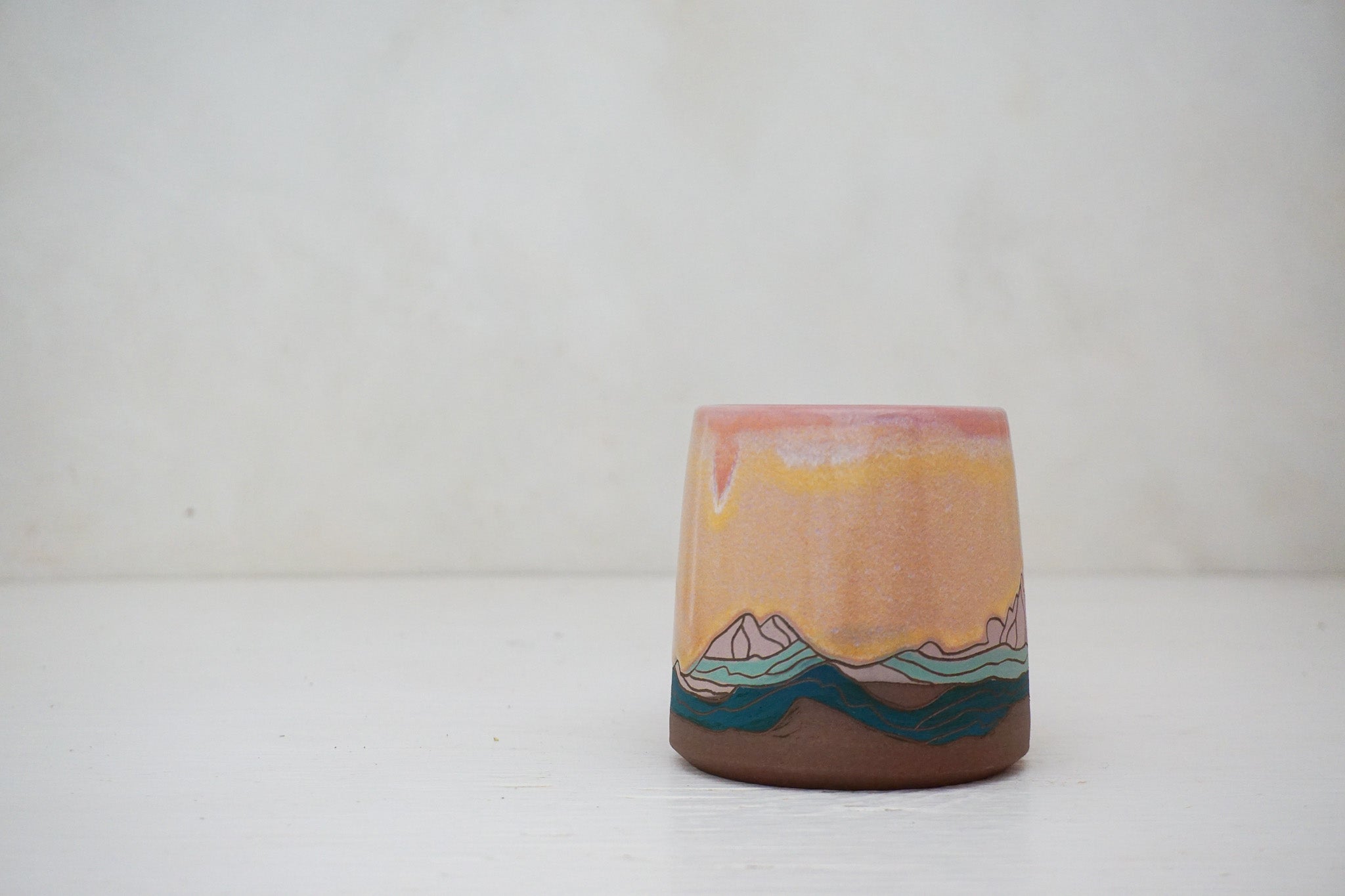 W Teton Sunrise mug in Alpenglow 2