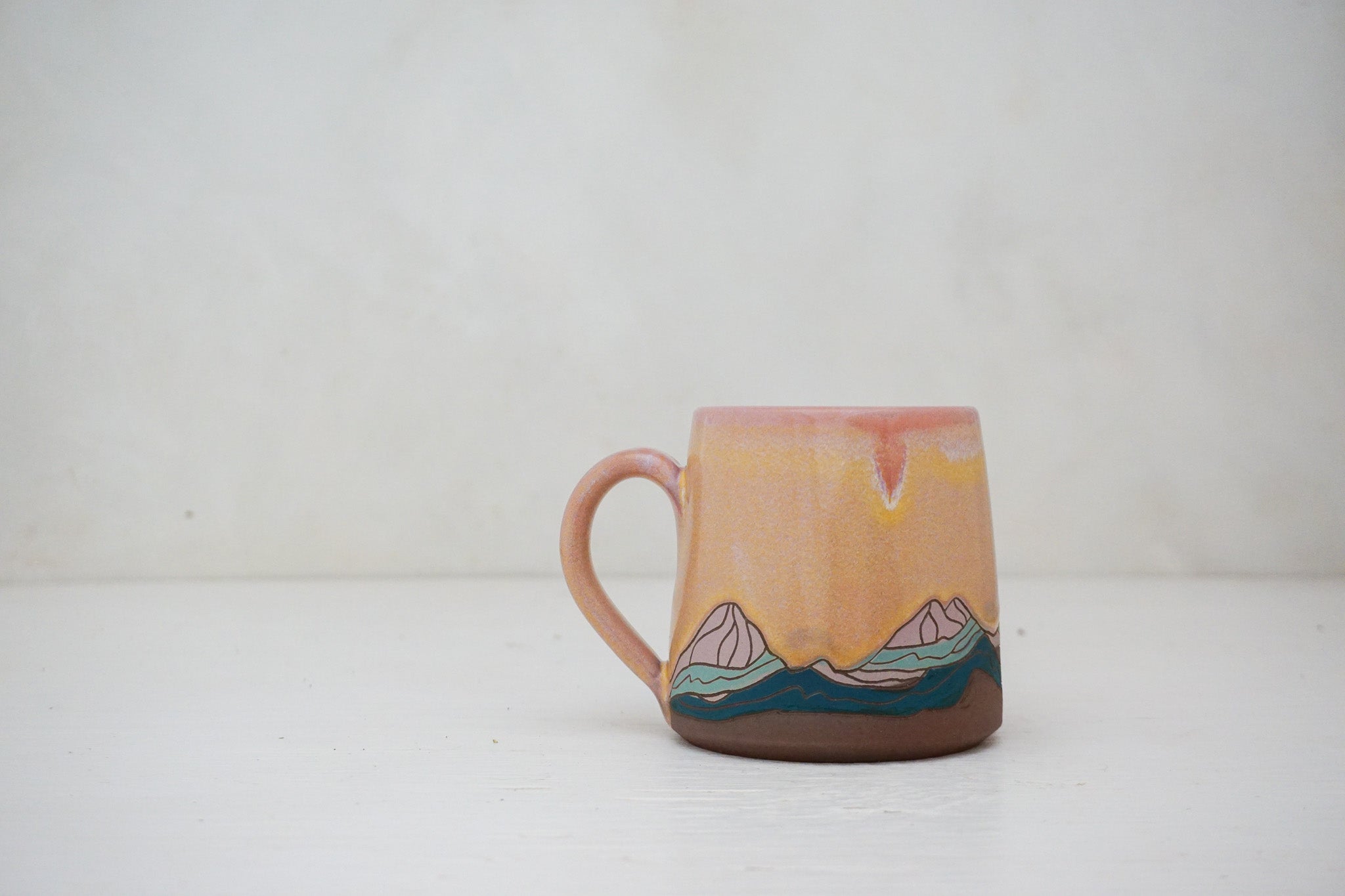 W Teton Sunrise mug in Alpenglow 2