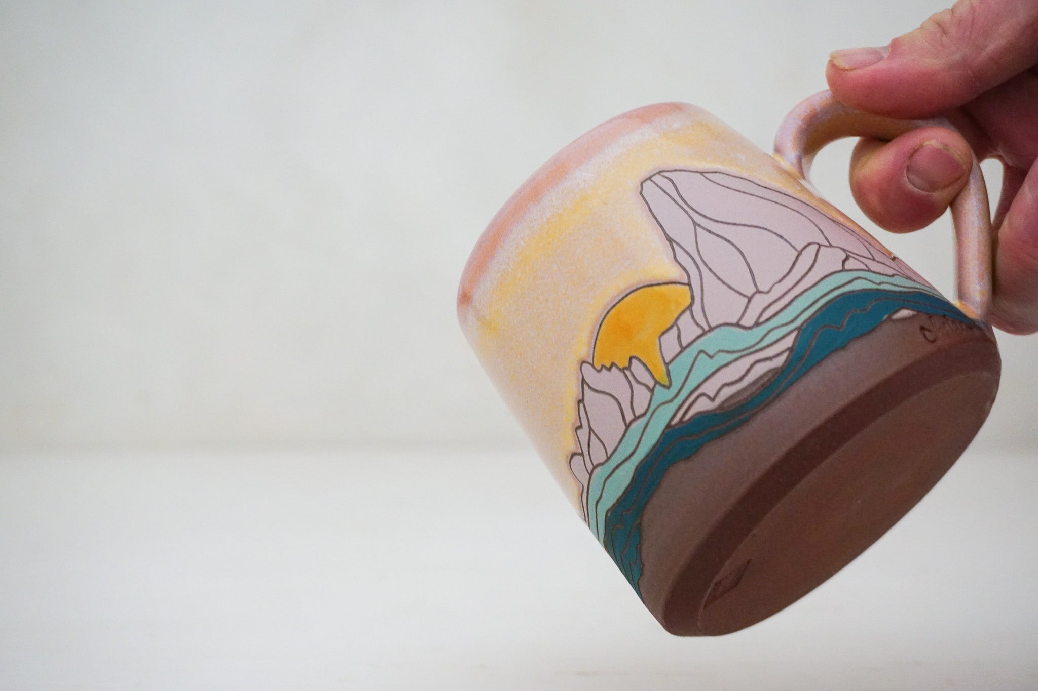 W Teton Sunrise mug in Alpenglow 2