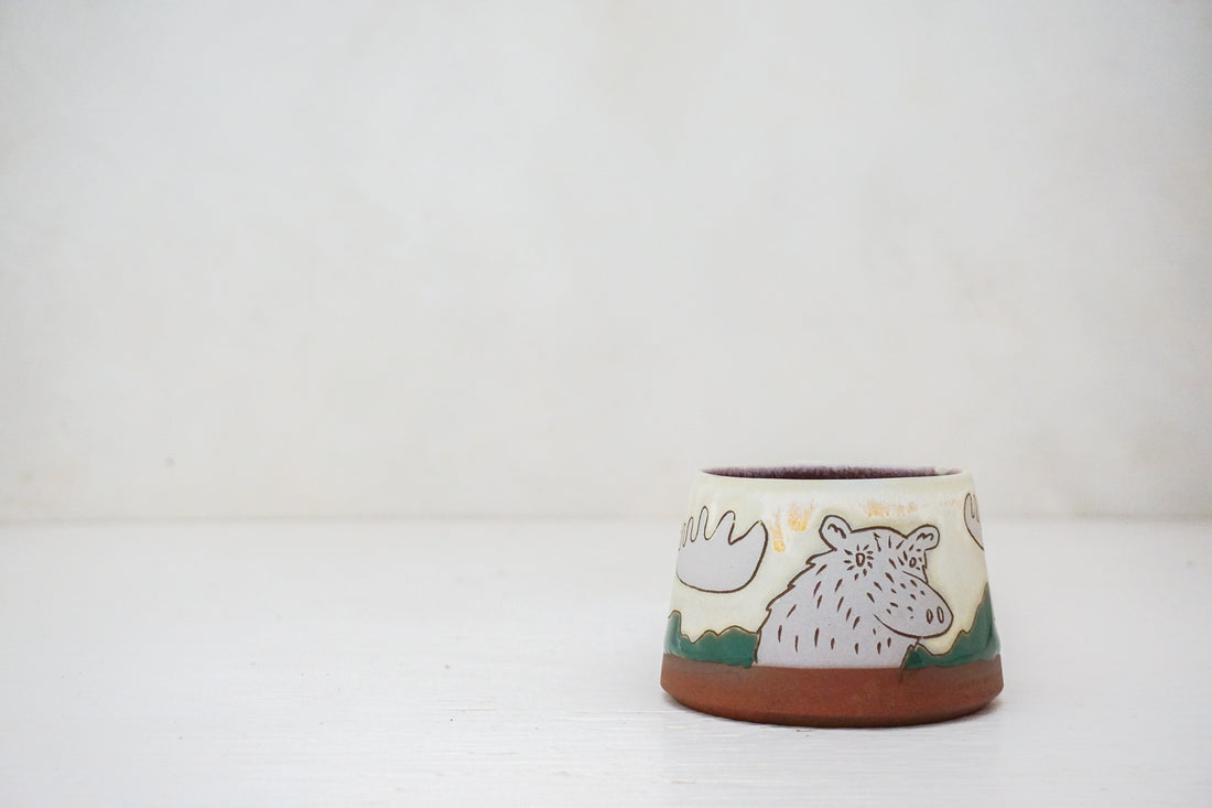 Moose &amp; E Teton Short Mug in Bone