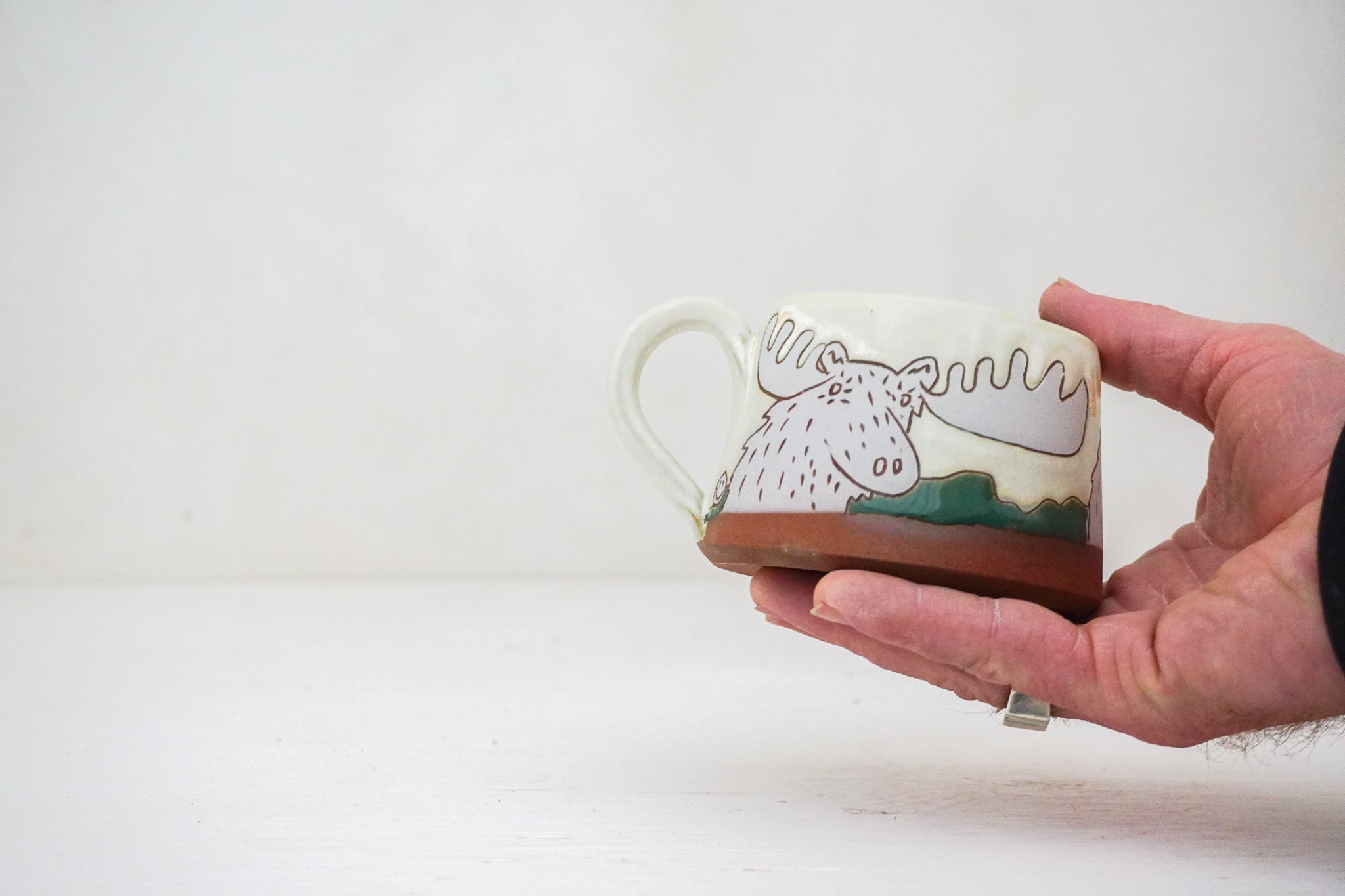 Moose &amp; E Teton Short Mug in Bone