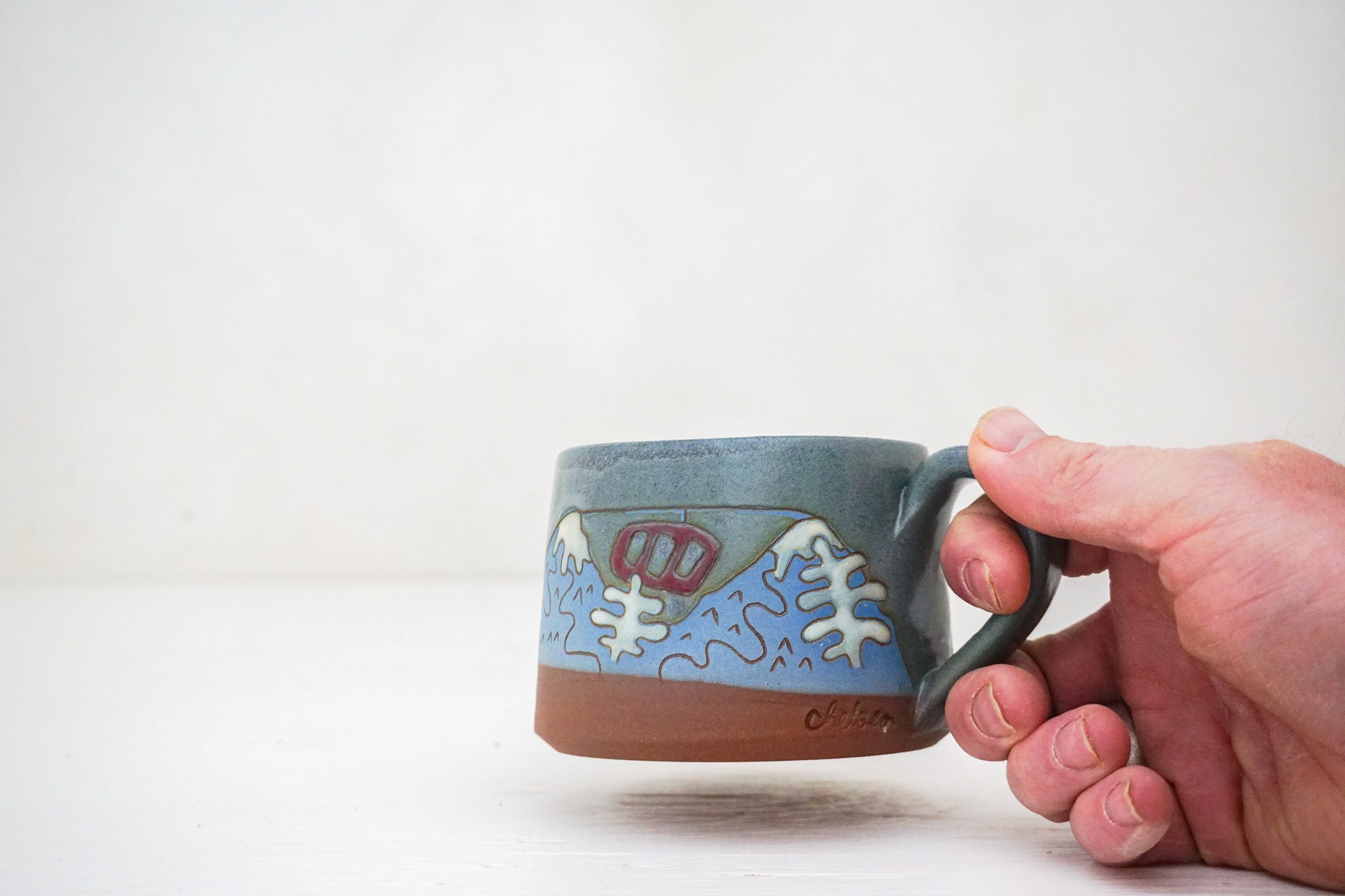 Gondola short mug in Stone