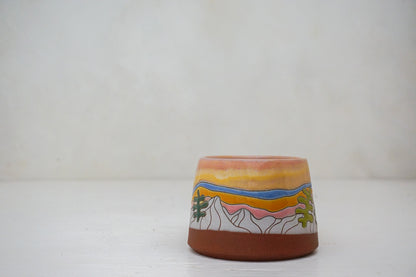 Skylines short mug in Pink Alpenglow