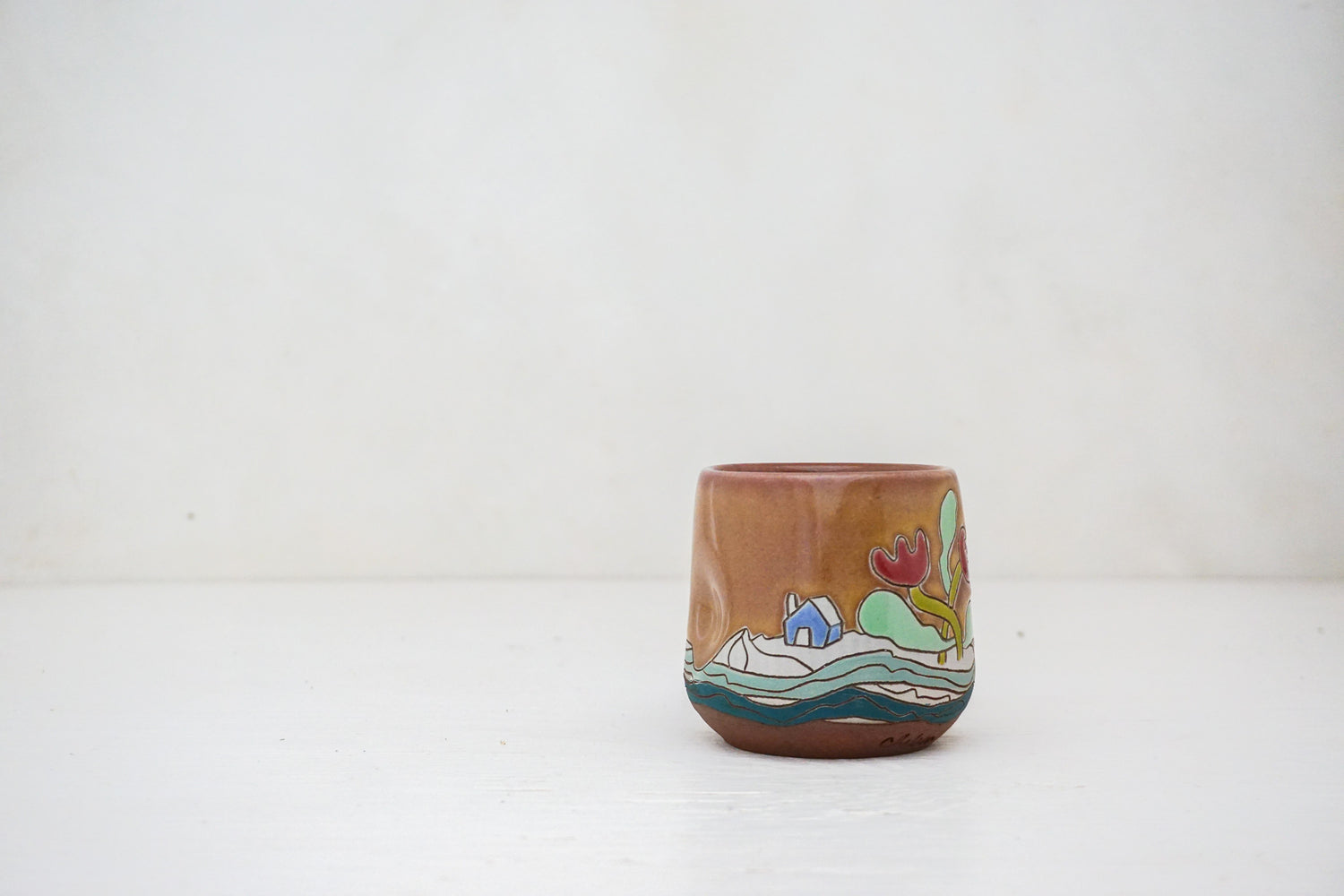 House Tulip Cup in Mulberry rust