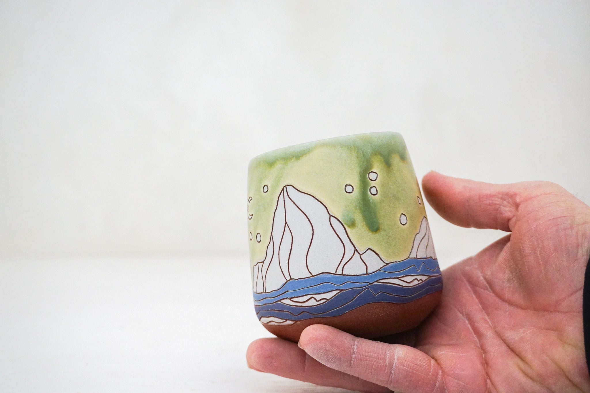 W Teton Moon Phase cup in Sage