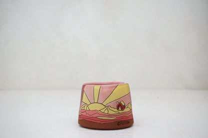 Sunburst house Sponge Holder in Pink