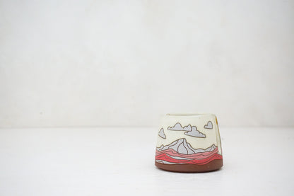 Mtn Sunburst Sponge Holder in Bone