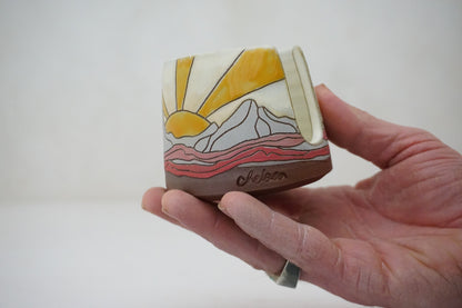 Mtn Sunburst Sponge Holder in Bone