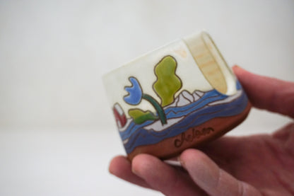 House &amp; Flower Sponge Holder in Bone