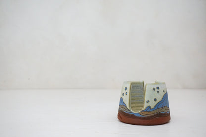 E Teton Night Sponge Holder in Bone