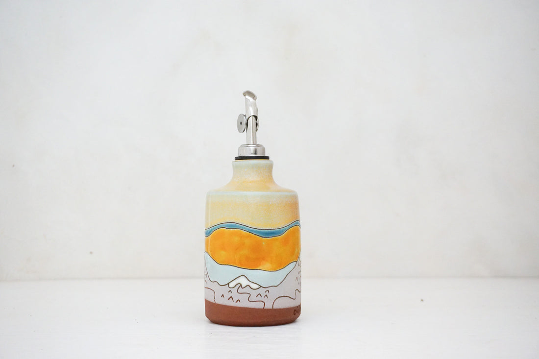 Skylines Olive Oil Pour in Ira Peach