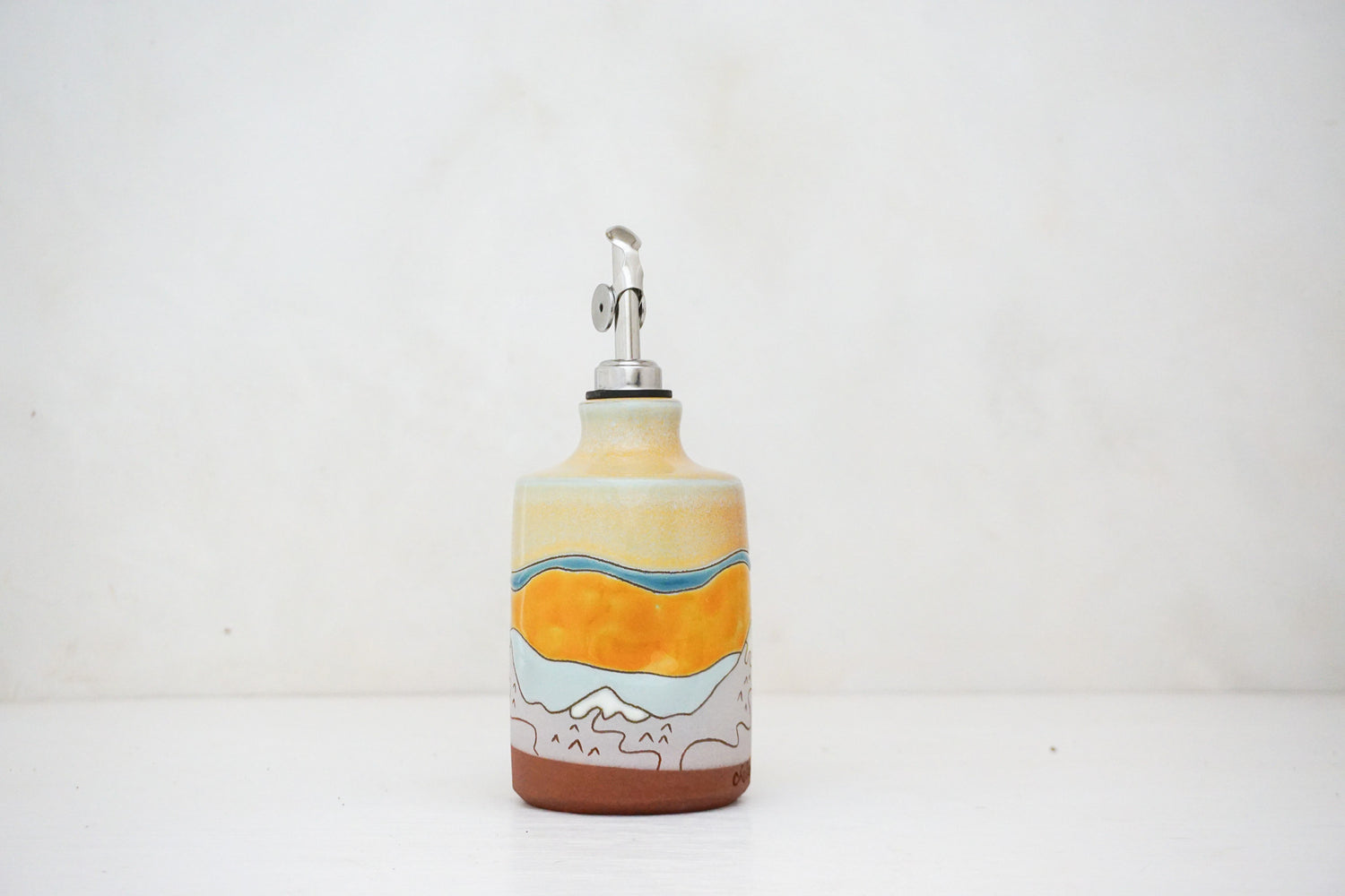 Skylines Olive Oil Pour in Ira Peach