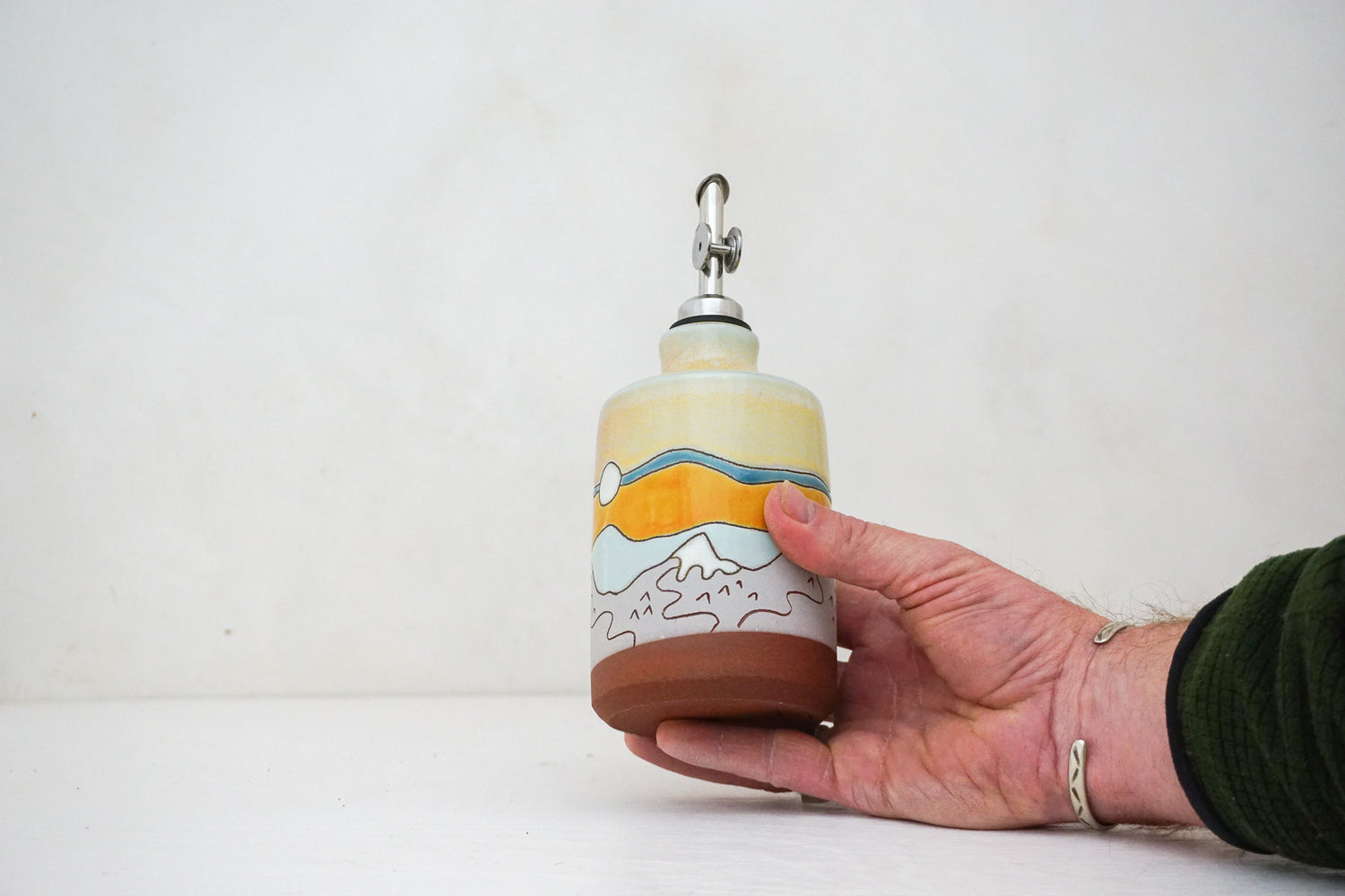 Skylines Olive Oil Pour in Ira Peach