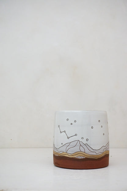 Mtn Night Utensil Holder in White