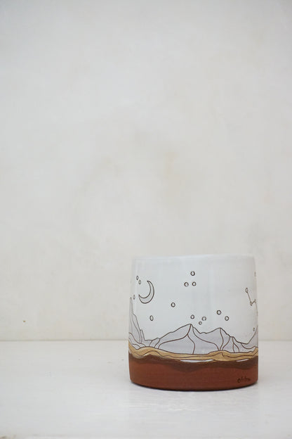 Mtn Night Utensil Holder in White