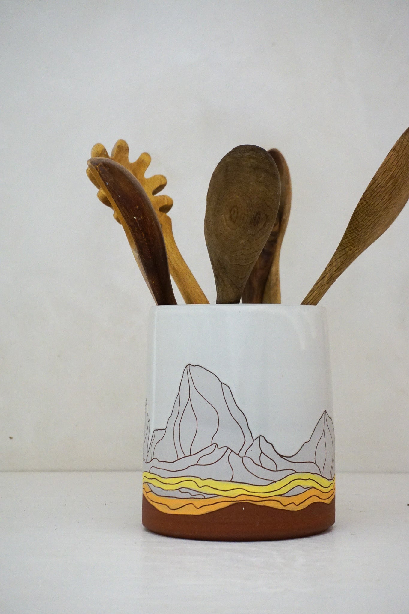 W Teton Yellows Dipper Utensil Holder