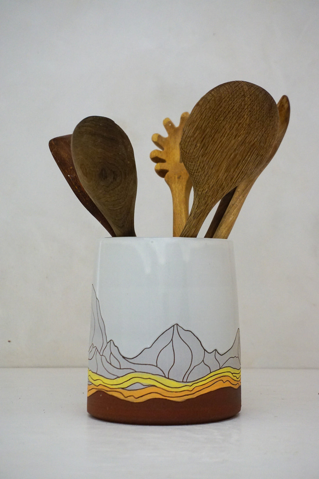 W Teton Yellows Dipper Utensil Holder