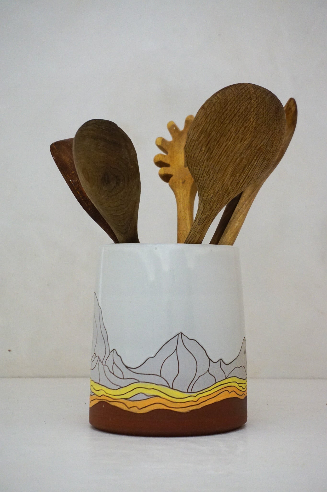 W Teton Yellows Dipper Utensil Holder