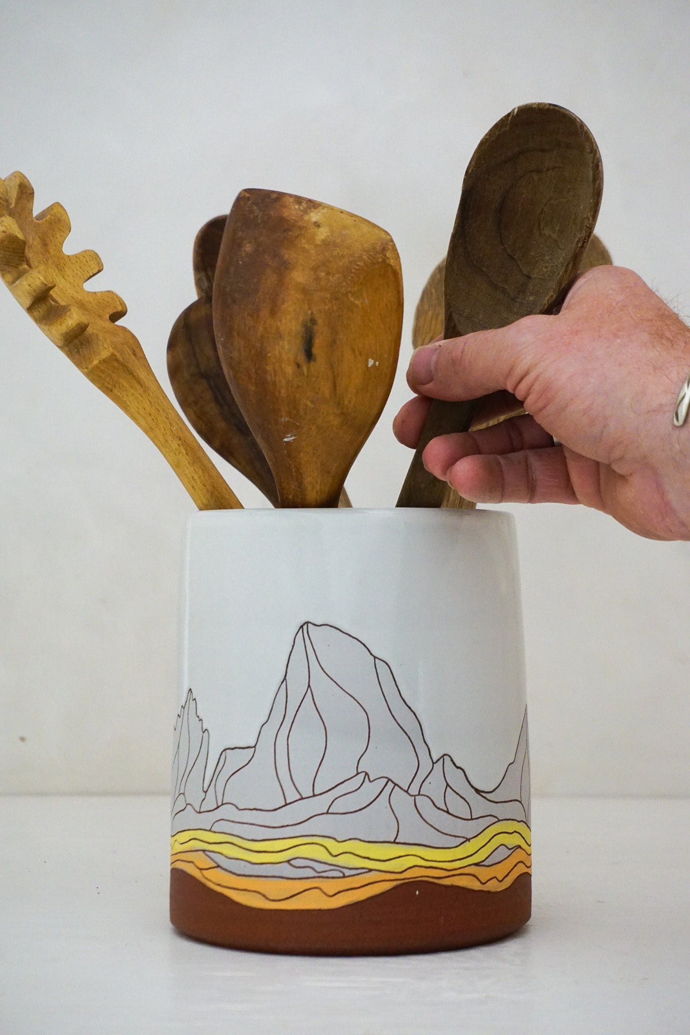 W Teton Yellows Dipper Utensil Holder