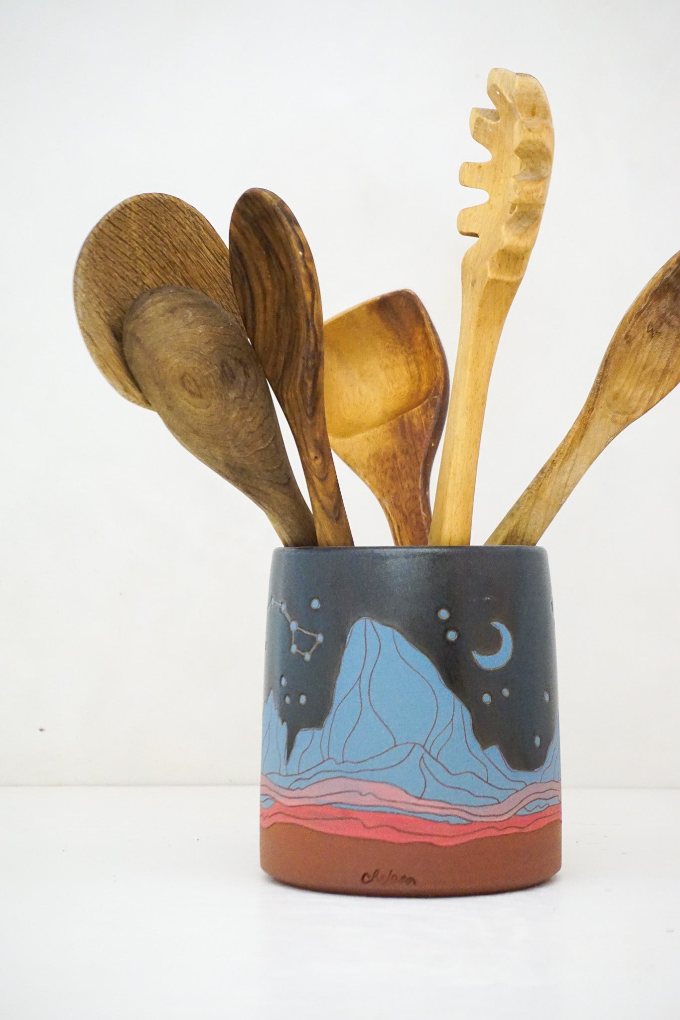 W Teton Blues Dipper Utensil Holder