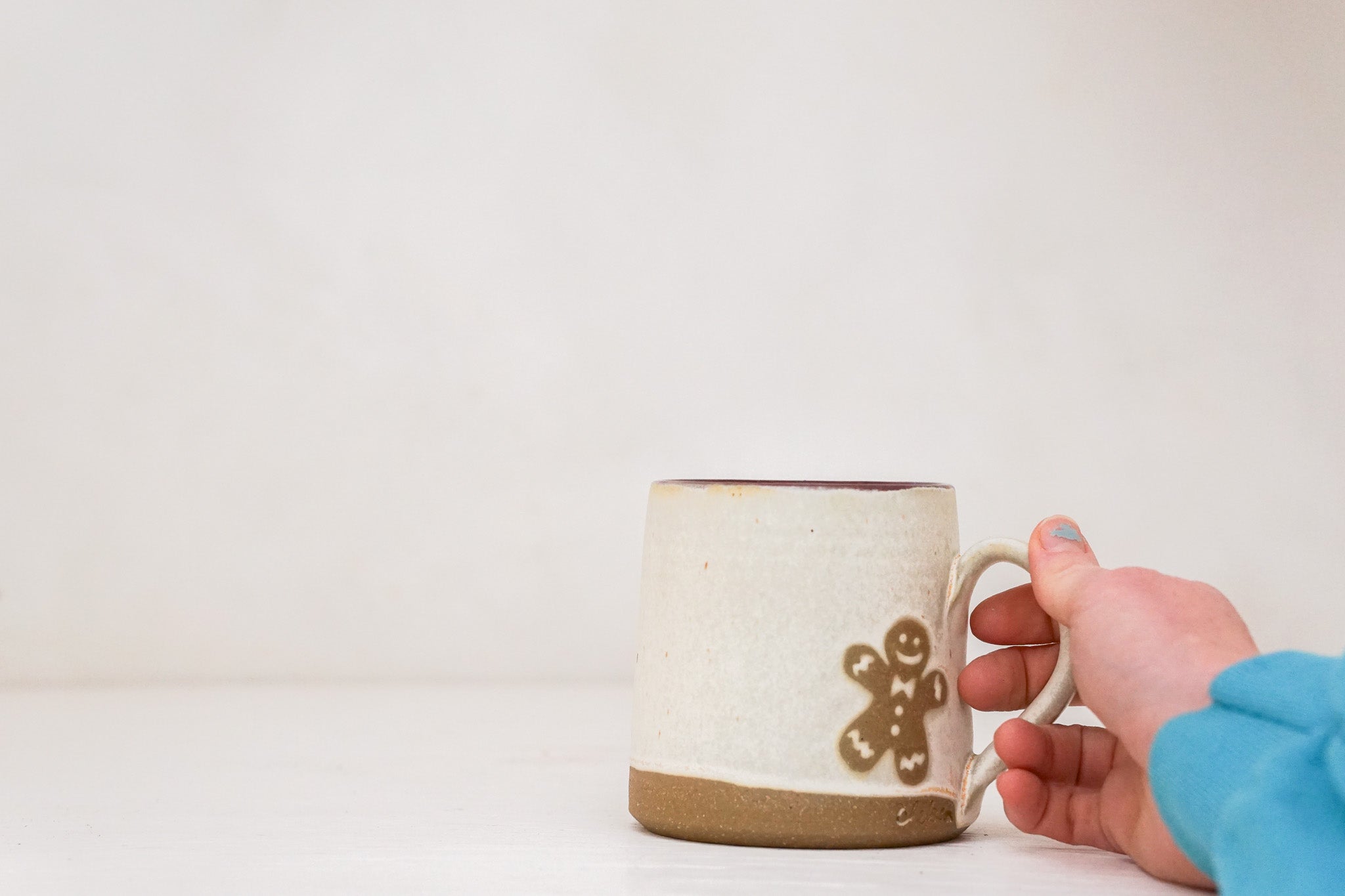 Plains Gingerbread man mug in Bone 2