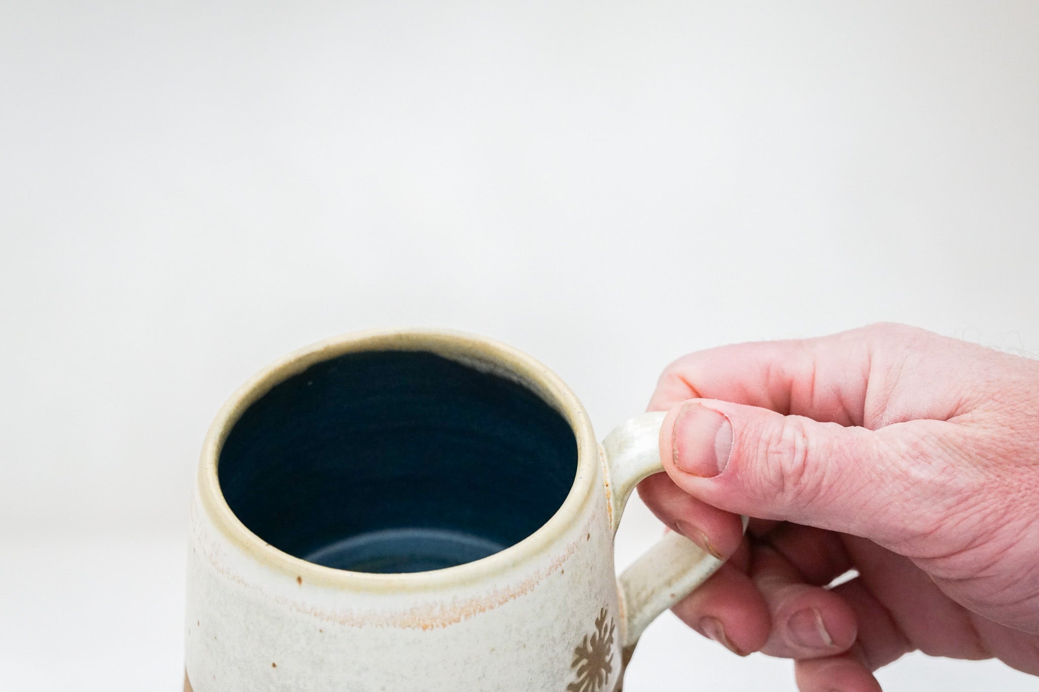 Plains Snowflake short mug in Bone