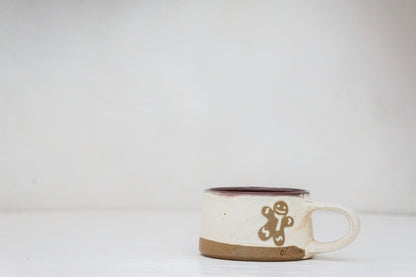 Plains Gingerbread Man short mug in Bone