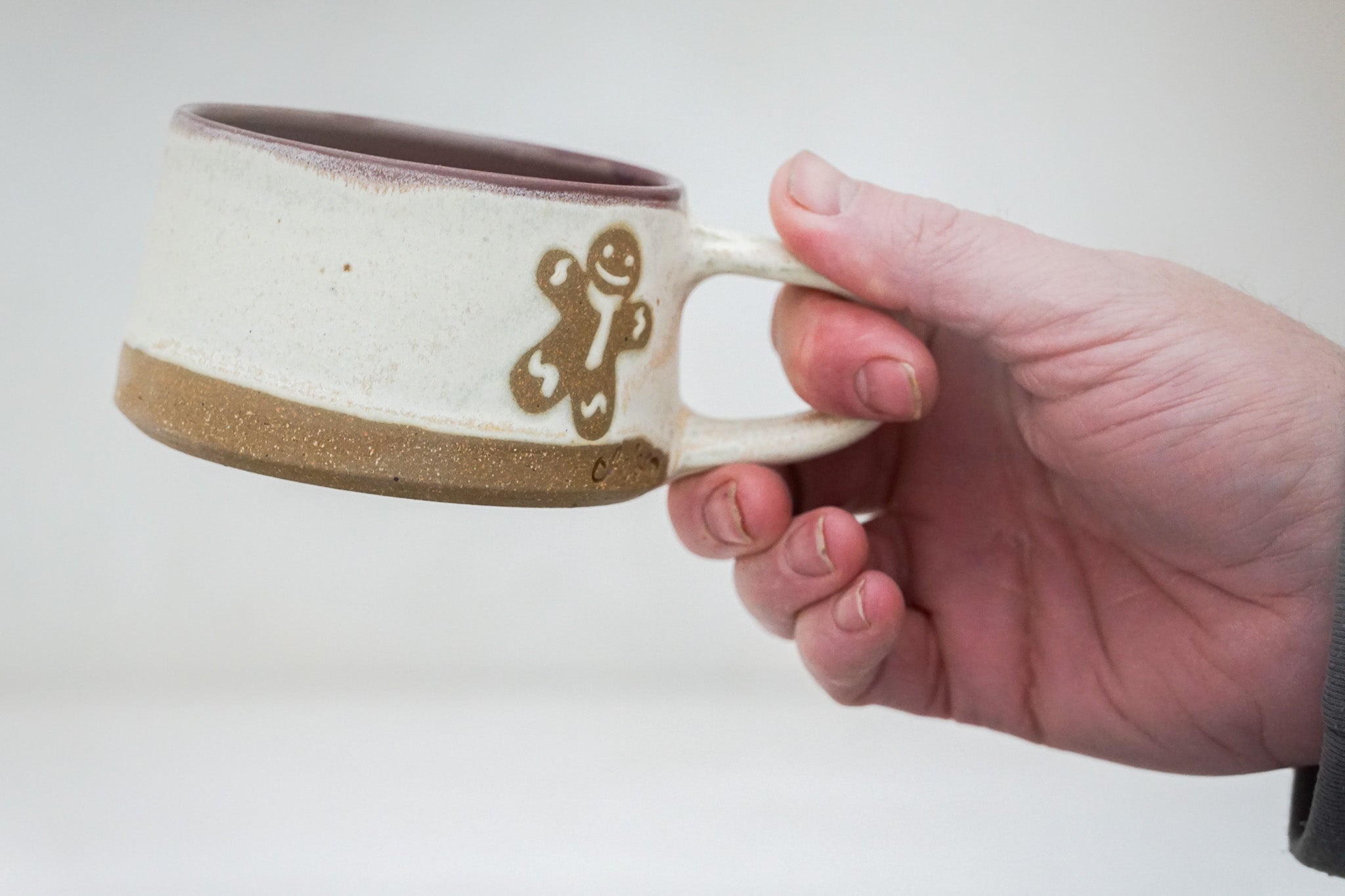 Plains Gingerbread Man short mug in Bone