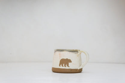 Plains Grizzly short mug in Bone