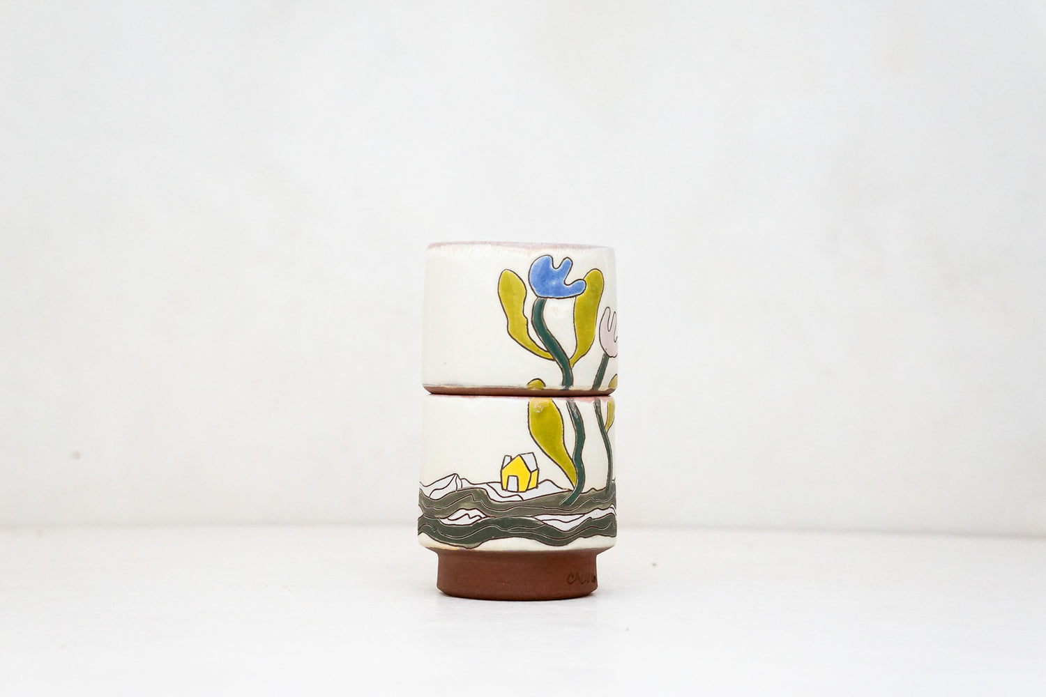 House and Tulips Stackers (Twofer)