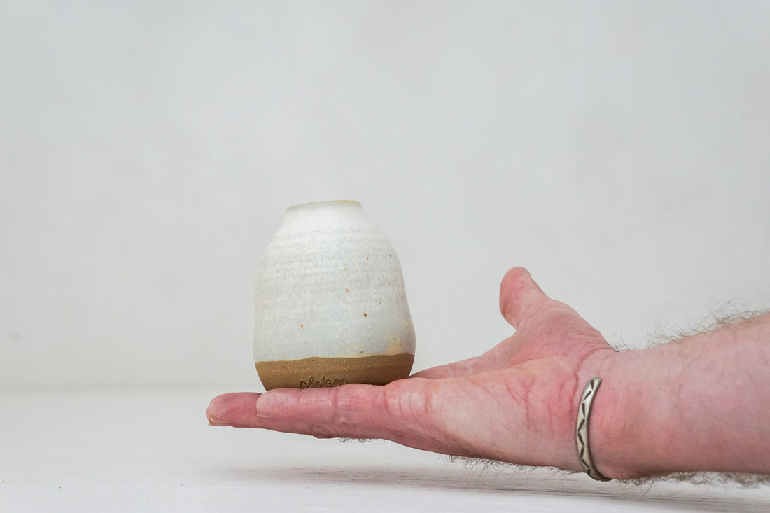 Bud vase in Bone (my new glaze obsession)